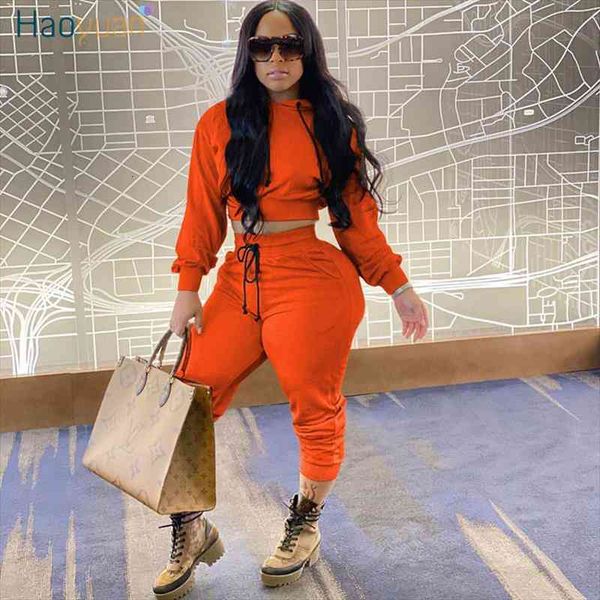 

plus size two piece set for women tracksuit long sleeve crop hoodies pants sweat suits lounge outfits matching sets, White