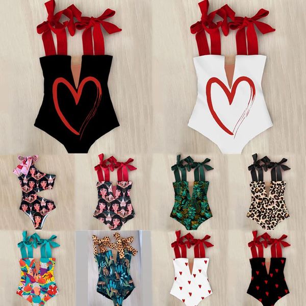 

women's swimwear fjptbgmy bow one piece bikini swimsuit 2021 women cute bikinis hollow out bathing suit back crisscross monokini swim, White;black