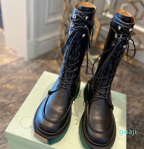 

spring and autumn combat boots for women ankle martin boot knit leather biker shoes stretch fabric inserts australia summer booties, Black