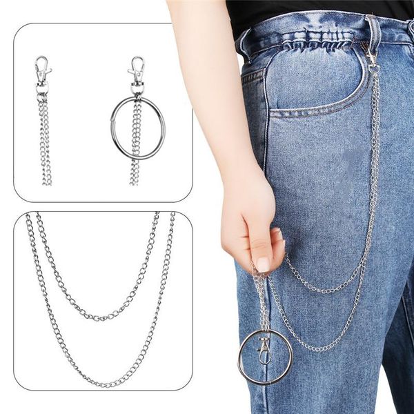

belts 14 styles simple fashion clothing accessories women men hip hop punk rock high waist chain jeans trousers key warst chains, Black;brown