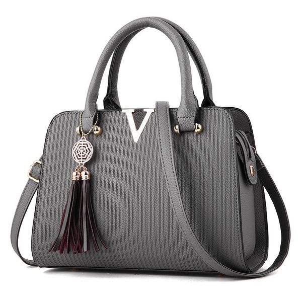 

evening bags women handbag tassel leather stripes luxury handbags designer crossbody female tote eb11102