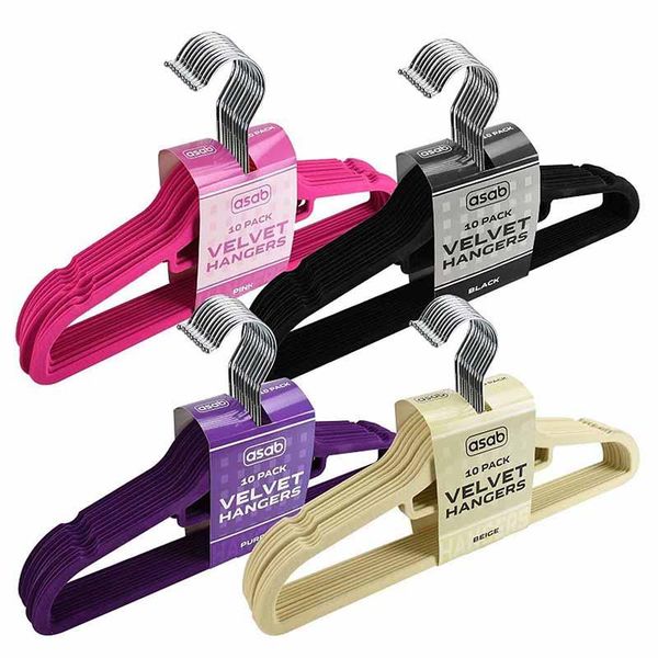 

laundry bags fashion flocking hanger non-slip plastic velvet coat flocked custom seamless drying rack lc