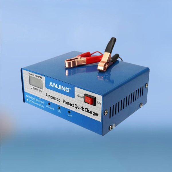 

12/24v 10a led intelligent display charger car battery for lead acid batteries (eu plug) interior decorations