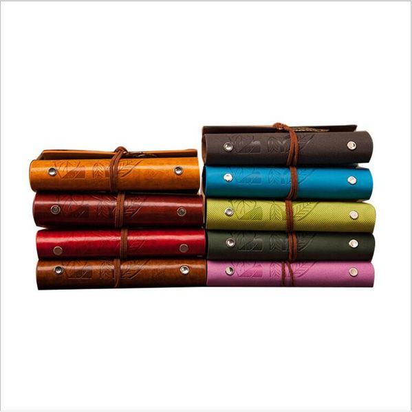 

vintage leather journal leaf garden travel diary books kraft paper journal notebook pirate notepads retro classical books