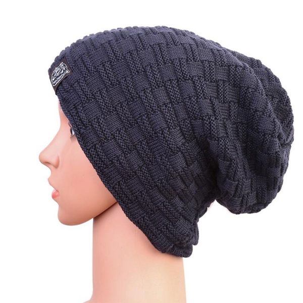 

warm men's hat autumn winter outdoor knit female korean version of the bicycle cover 2021 hats, Black;white