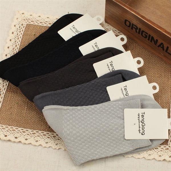 

DCB d cotton bamboo men's fiber men's medium tube bamboo fiber socks small square socks, Black