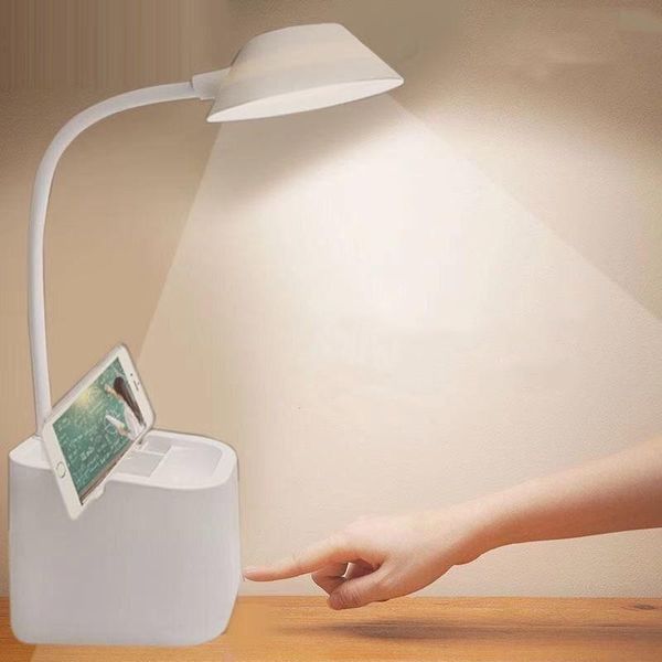 

led desk lamp eye protection study student special vision protection dormitory desk writing homework rechargeable bedroom bedside lamp