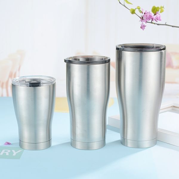 

waist type 304 stainless steel beer 20oz double-layer ice bully thermal cold insulation automobile water cup