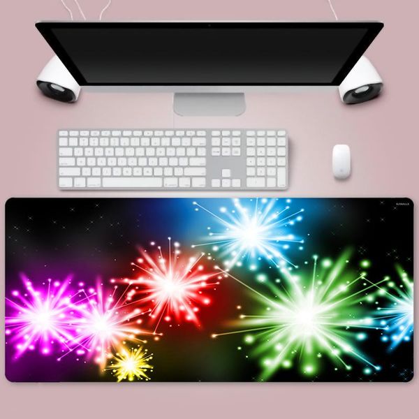 

mouse pads & wrist rests fireworks rubber keyboard pad large high speed gaming gamer console deskpc notebook computer
