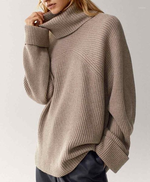 

women sweater loose turtleneck cape wide sleeve women's sweaters, White;black
