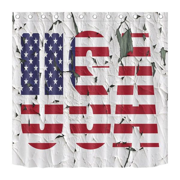 

shower curtains antiquated usa flag curtain waterproof fabric polyester bath custom