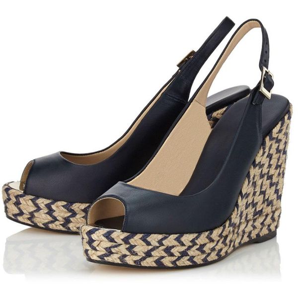 

dress shoes big girls 2021 summer ladies black comfortable peep toe sandals rope wedge strap woman high platform heels