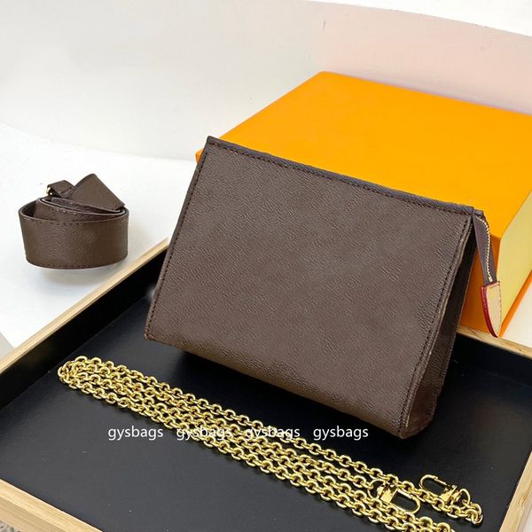 

designer women toiletry kits fashion crossbody shoulder bags small floral purses totes trend cross body printed letters contrast color chain