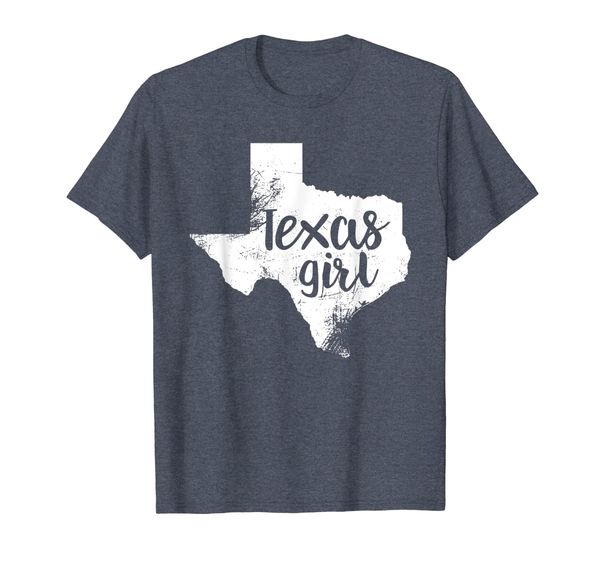

texas girl distressed lone star home state love tx shirt, White;black