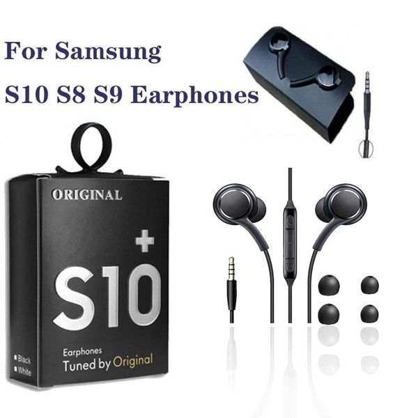 OEM-Qualität In-Ear-Kopfhörer 3,5 mm Stereo-Headset-Ohrhörer-Kopfhörer mit Fernbedienungsmikrofon für Samsung S10 s9 S10E s8 Boxpaket