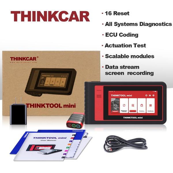 

code readers & scan tools thinkcar thinktool mini all system diagnostic tool auto vin wifi 16 resets full obd2 scanner ecu coding immo