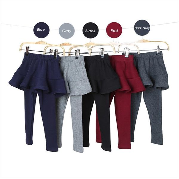 

spring fall girls princess leggings cotton candy color ruffle pants little kids toddler baby trousers childrens clothes 2 10yrs, Blue