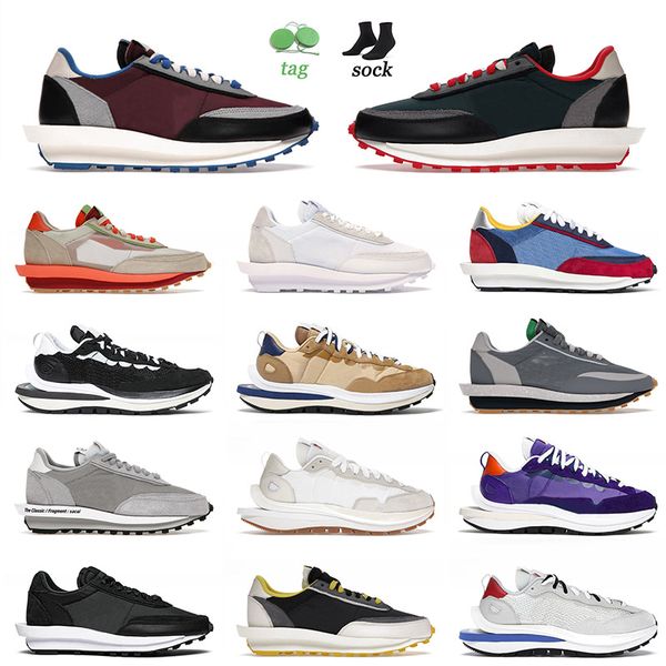 

fashion 2022 undercover maroon ldv waffle running shoes ldvwaffle university red sesame blue void dark iris royal red fragment blazer vaporw