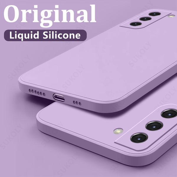 

lx brand for samsung s20 fe case shockproof square liquid silicone case cover for samsung galaxy a51 a52 a71 a72 s20 s21 ultra plus coque