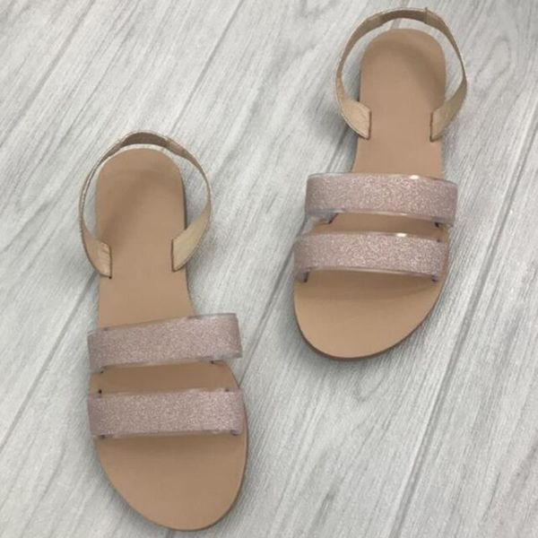 

slippers summer shoes woman sandals casual non-slip flat women fashion shiny gladiator beach ladies flip flops sh505, Black