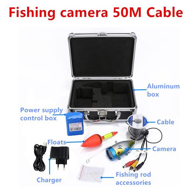 

fish finder original 50m underwater fishing camera 7 inch screen 12pcs ir light 1000tvl for ice