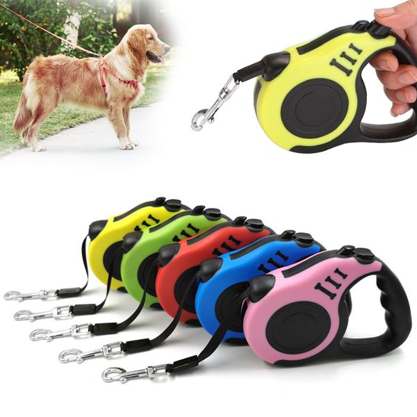 

3m 5m durable leash automatic retractable nylon cat lead extension puppy walking running lead roulette for dogs