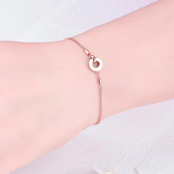 

beaded, strands arrival au750 rose gold bracelet fashion women, Black