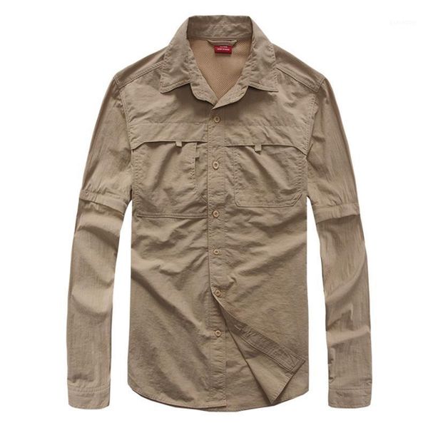 

men's casual shirts shirt quick dry man tactical clothing outdoor camping hiking long sleeve removable1, White;black