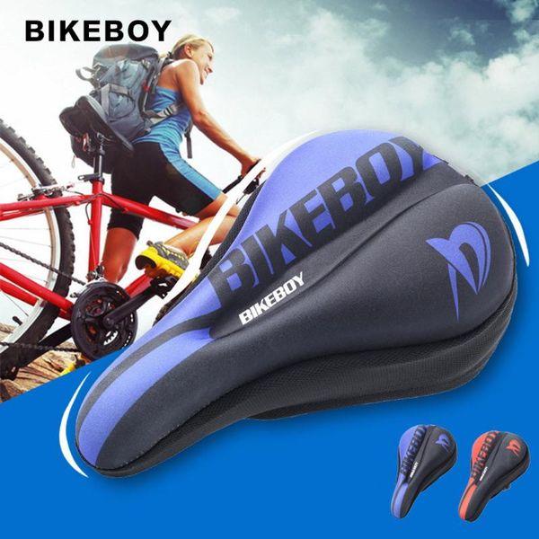 

bike saddles 28cmx18cm 4 colors bicycle saddle 3d soft cycling seat cover mtb mountain thickene sponge pad outdoor breathable cushion