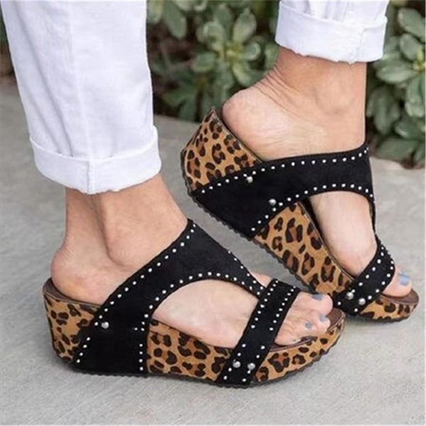 

summer platform sandals fashion women sandal wedges shoes casual woman peep toe black causal