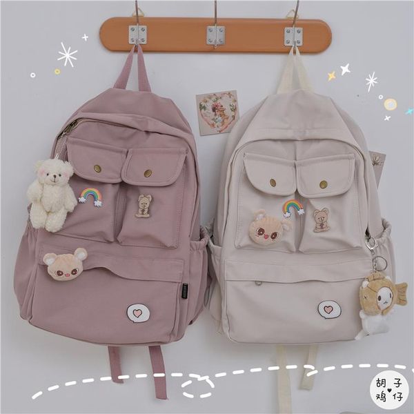 

korea harajuku ulzzang tooling school bag port style large capacity travel backpack