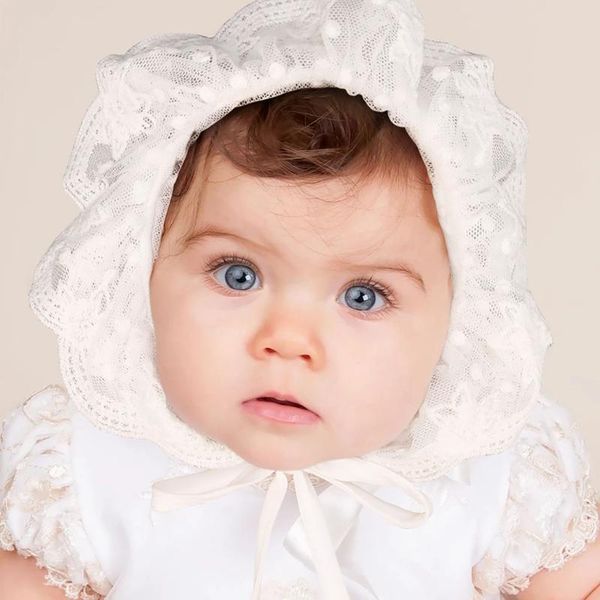 

caps & hats lace flower sun hat cotton beanie bonnet for baby toddler infant girls boys shower gifts born pography props, Yellow