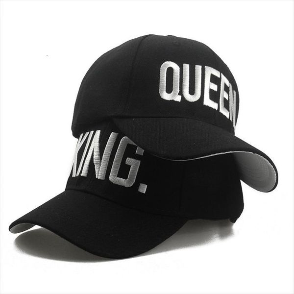 

king queen baseball caps snapback men women visor dad bone black couple lover hip hop sport gorras casquette hats, Blue;gray