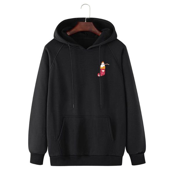 

men's hoodies & sweatshirts fall/winter casual british printed sweater plus size hooded 30, Black