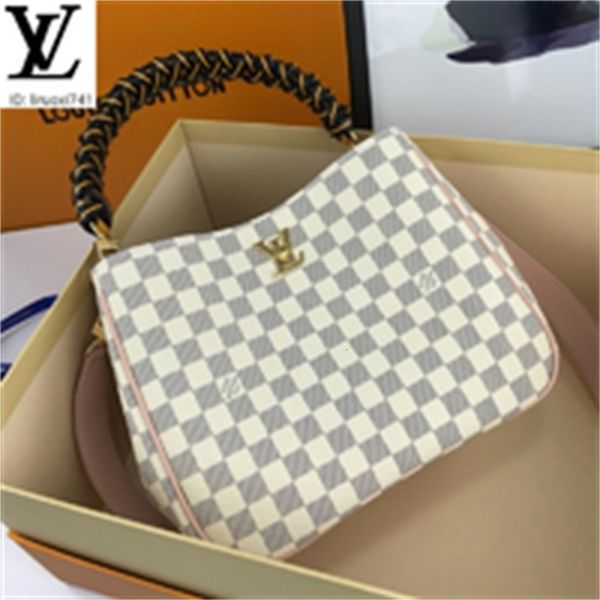 

brand designer luxury qcbh m11014 white grid handbag shoulder bag women handbags iconic bags handles shoulder bags totes cross body bag