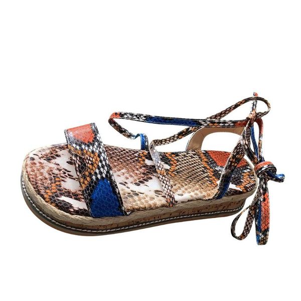 

woman sandals plus size casual thick bottom horizontal strap female wedge heel women summer shoes sandal #6, Black