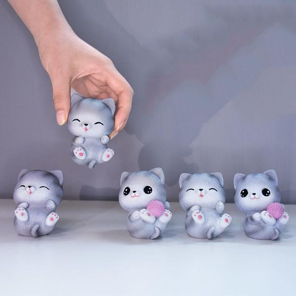 

decorative objects & figurines cute deskornament sculpture resin cat statues creative home decoration figure gift for birthday girlfrien