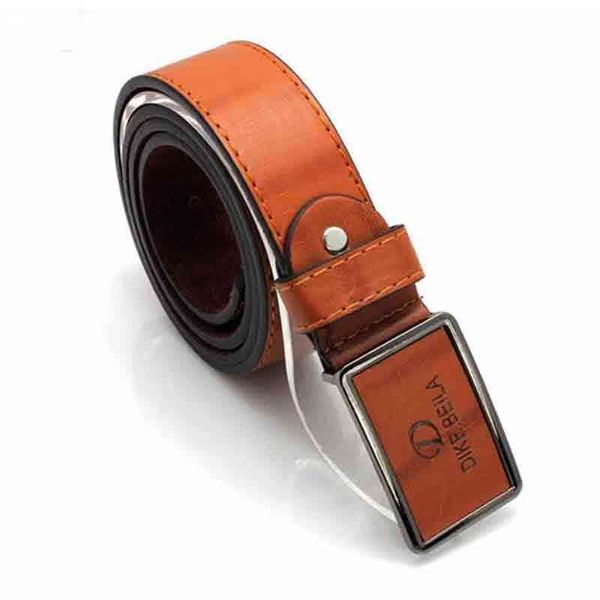 

2021 new fashion dign men's cowhide leather belt with buckle, Black;brown