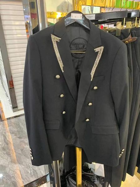 

men's suits & blazers ik0484 fashion suit 2021 runway luxury european design party style clothing, White;black