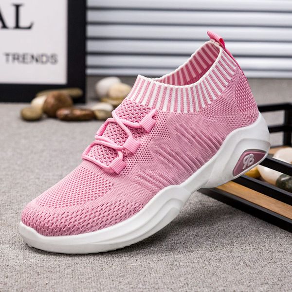 

summer women's shoes new flying woven breathable casual fashion outdoor sports light runnin
