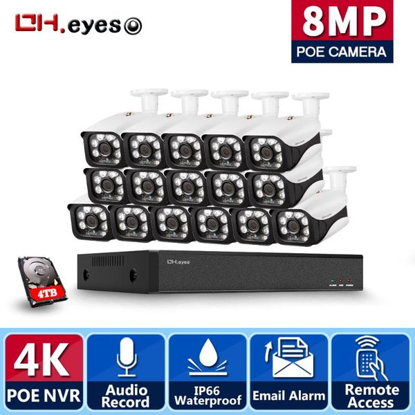 

wireless camera kits oh.eyes 8mp 4k ultra hd security system ai detection 16ch poe nvr ip cameras surveillance kit 4tb hdd