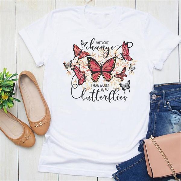 

and women fashion print mens t shirts 90s graphic butterfly letter printing cute summer short sleeve female clothes tees, White;black