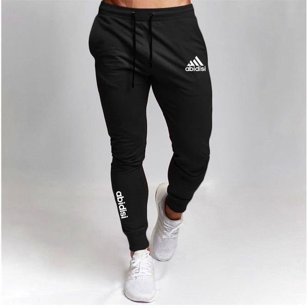 

men's pants 2021 fashion sports jogging running sportswear fitness home, Black