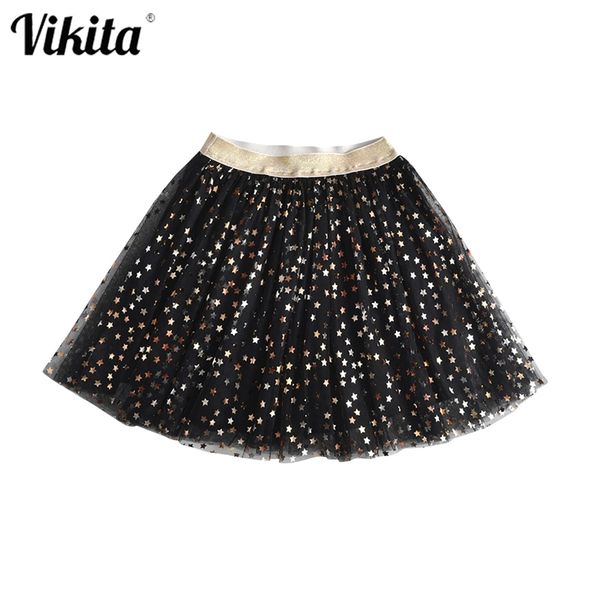 

vikita baby skirts for girls pettiskirts stars sequins ball gown toddlers party kawaii mini skirt kids skirt children's clothing 210331, Blue