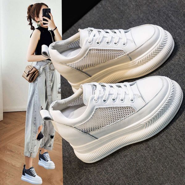 

Casual shoes High rise women's shoes are breathable in summer Y4G7, White