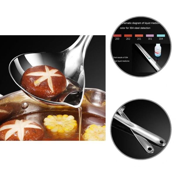 

spoons multifunctional soup ladle with hanging hole safe serving spoon