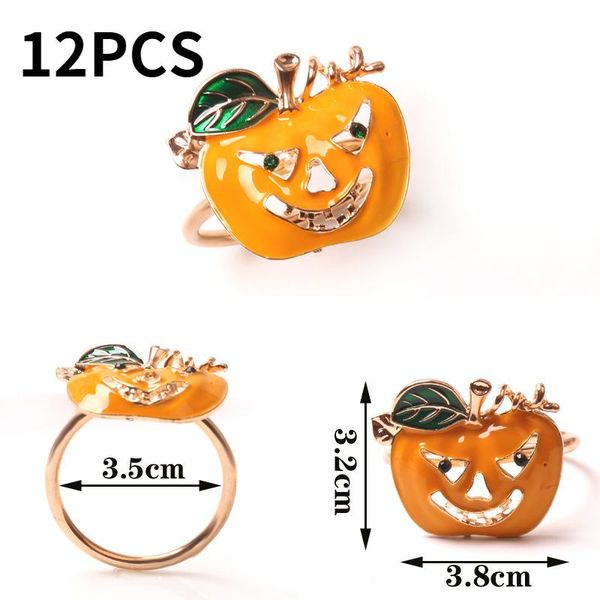 

napkin rings halloween ring cloth personality creative painting oil pumpkin button holiday gift