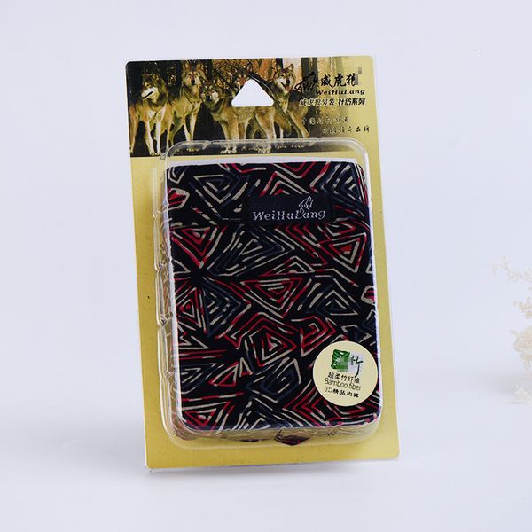 

personalized men's middle waist underwear bamboo fiber boxed, Black;white