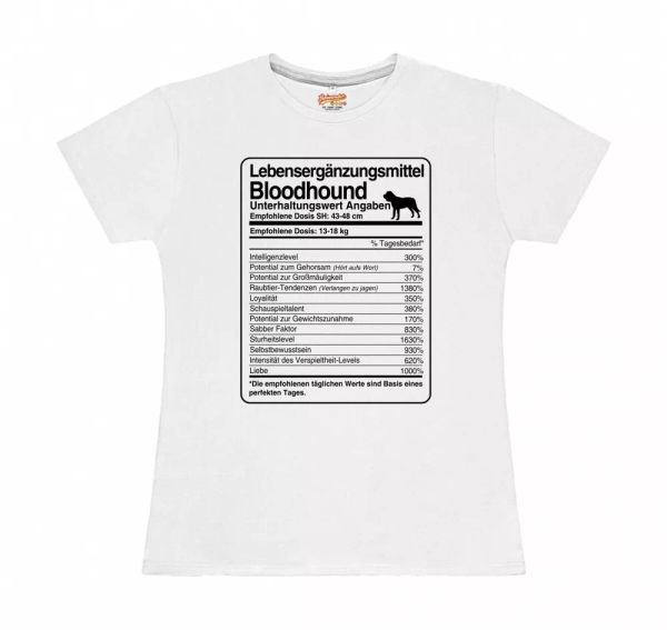 

t-shirt womens dose bloodhound life supplements by siviwonder, White;black