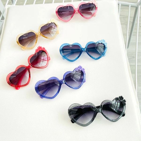 6 cores meninas moda moda óculos de sol bebê crianças clássico sol óculos vintage praia ao ar livre óculos óculos crianças 1858 y2